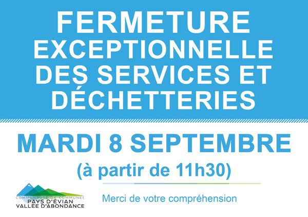 fermeture services CCPEVA 30 mai 2025