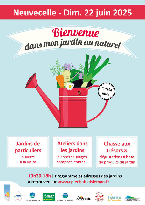 Affiche Bienvenue dans mon jardin au naturel